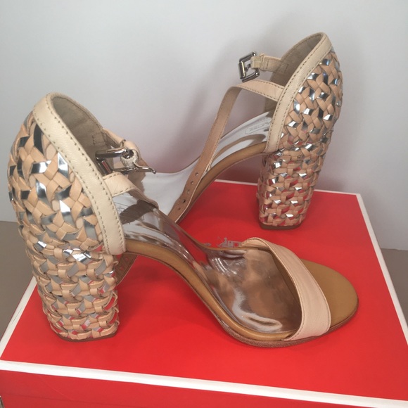 Coach Terri Veg Calf Sandal 7 - Picture 1 of 6